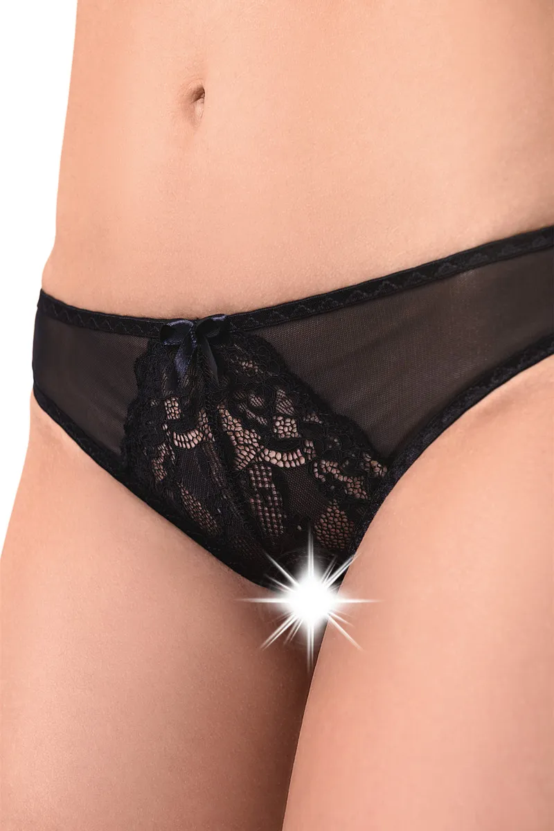 Эротическое эротические трусики с бантом erolanta mia, чёрные в Сочи