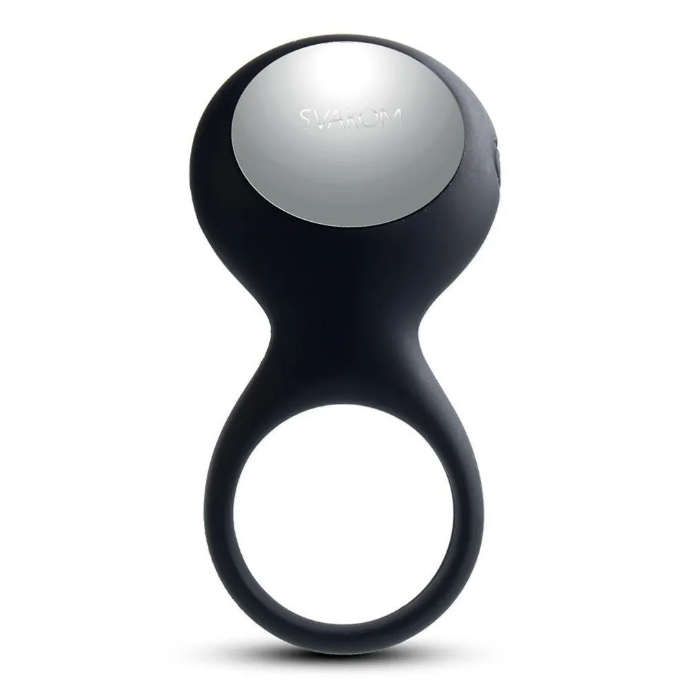 виброкольцо со стимулятором svakom tyler, черное в Сочи
