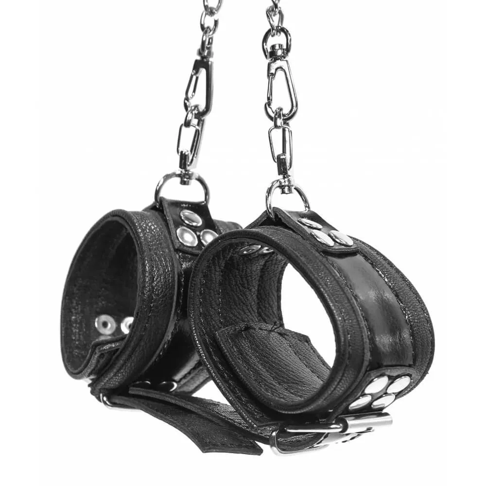 наручники декоративные с поводком индиго черные, с цепью в Сочи