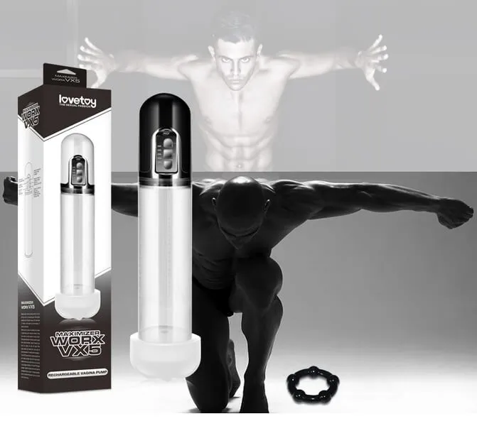 помпа мужская lovetoy maximizer worx vx5, белая в Сочи