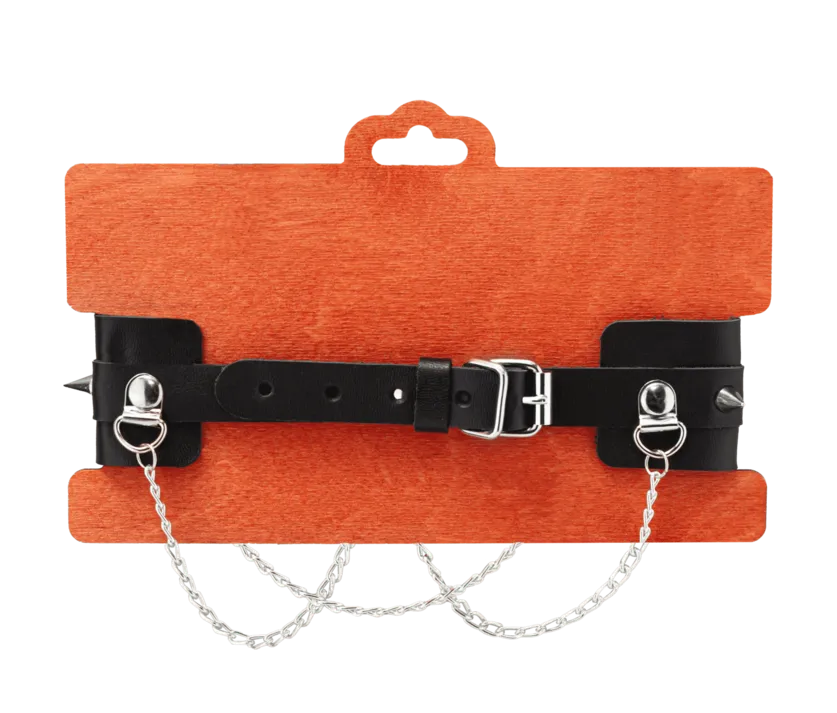 чокер pinkrabbit с шипами и с цепочкой в Сочи