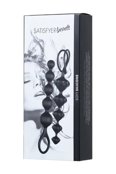 набор из 2 цепочек satisfyer beads black 000855sa в Сочи
