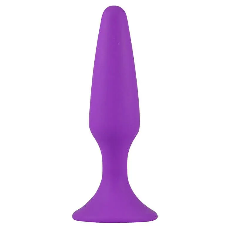 Анальная пробка Lovetoy Lure Me S 18 малая, фиолетовая