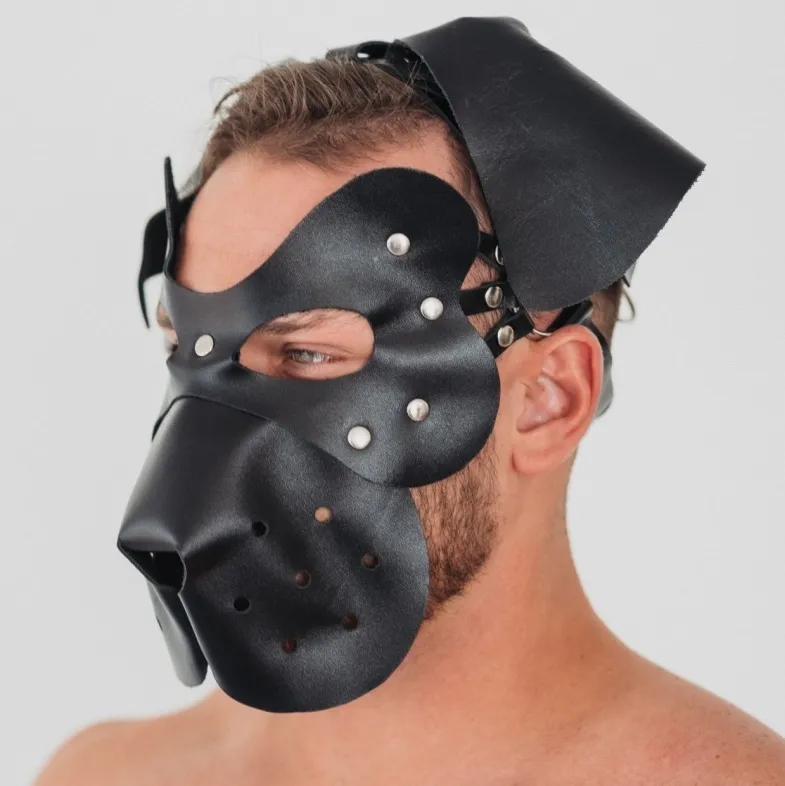 маска послушный пес из натуральной кожы 58017ars в Сочи