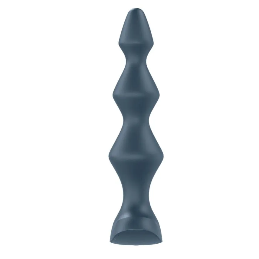 пробка анальная с вибрацией satisfyer lolli plug 1, серая в Сочи