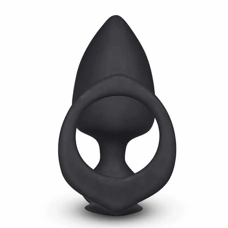 анальная пробка lovetoy combo threat cockring plug, черная в Сочи