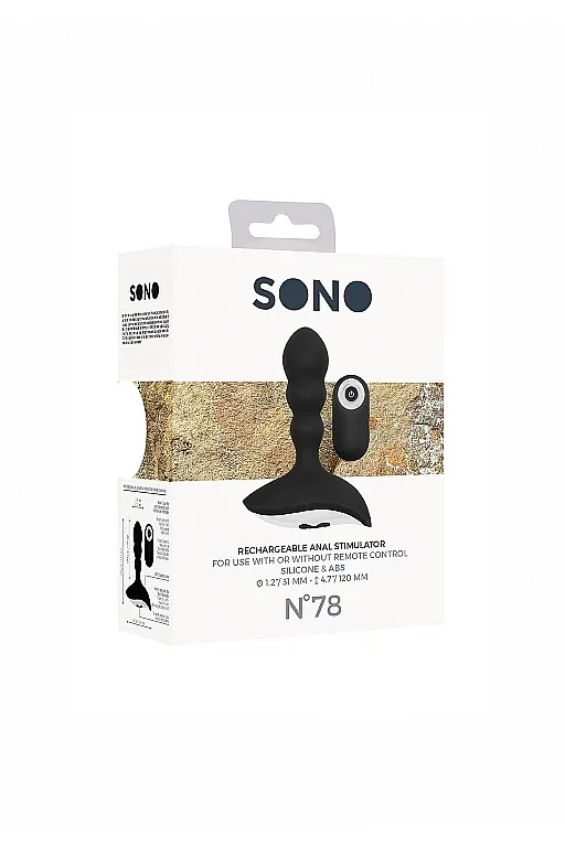 Перезаряжаемый массажер простаты с пультом управления No. 78 Rechargeable Anal Stimulator