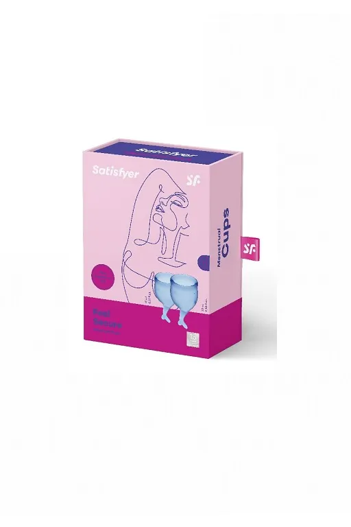 Набор менструальных чаш Satisfyer Feel secure Menstrual Cup (dark blue)