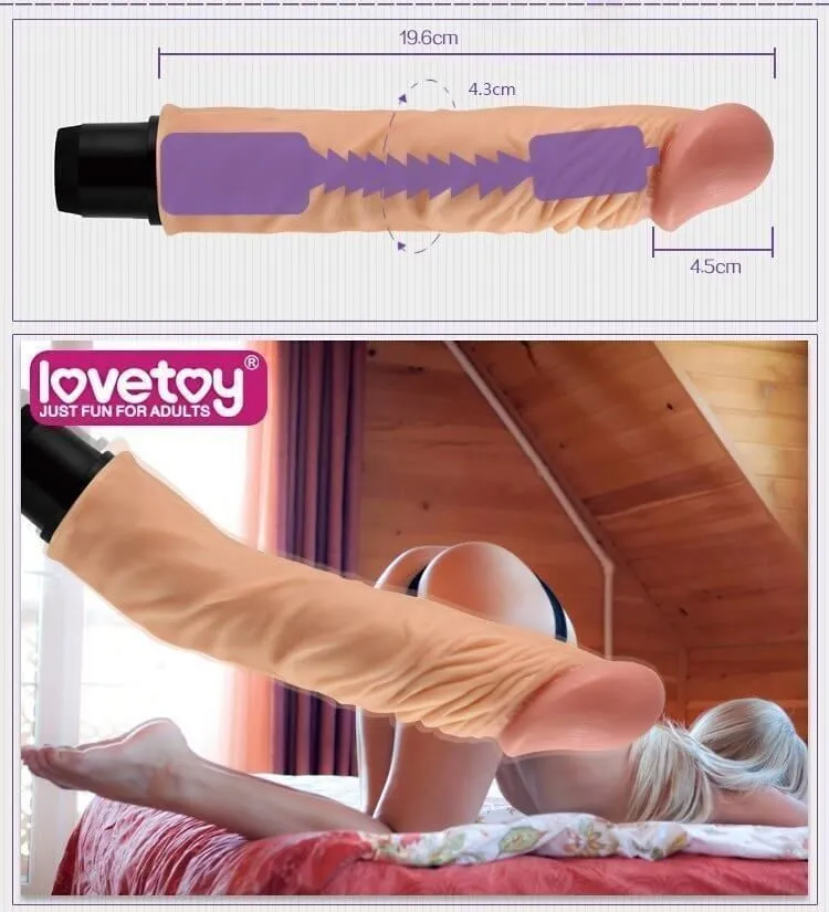 вибратор lovetoy real feel flexi 9.8 inch, телесный в Сочи