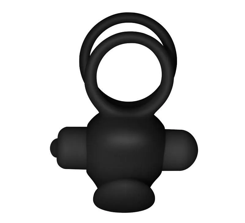 Виброкольцо Lovetoy Power Clit Duo, черное