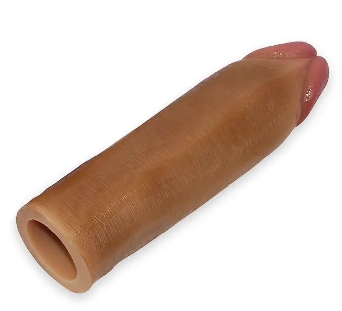 Насадка на член Lovetoy Nature Extender, коричневая