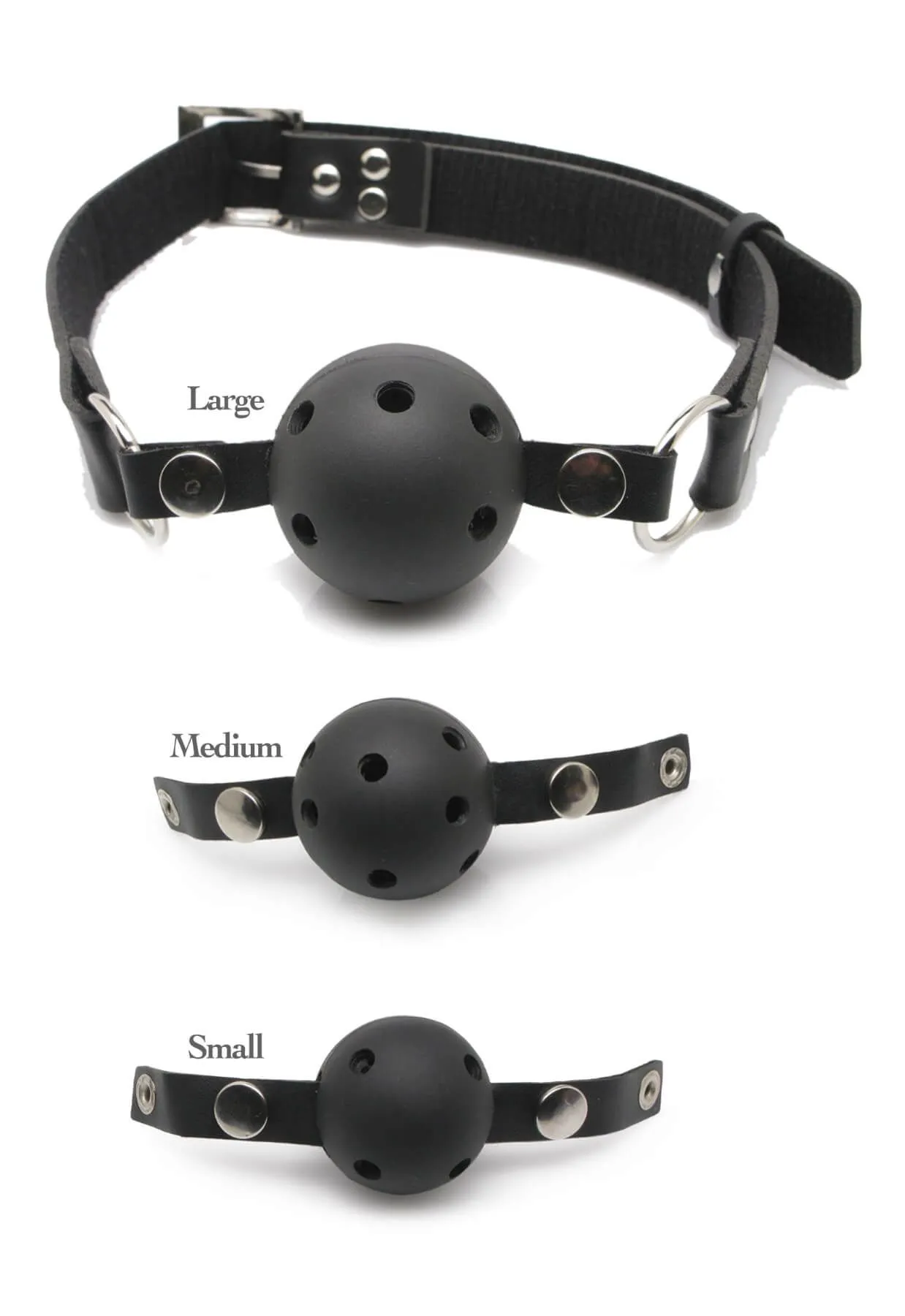 Набор кляпов Pipedream Ball Gag Training System, черный