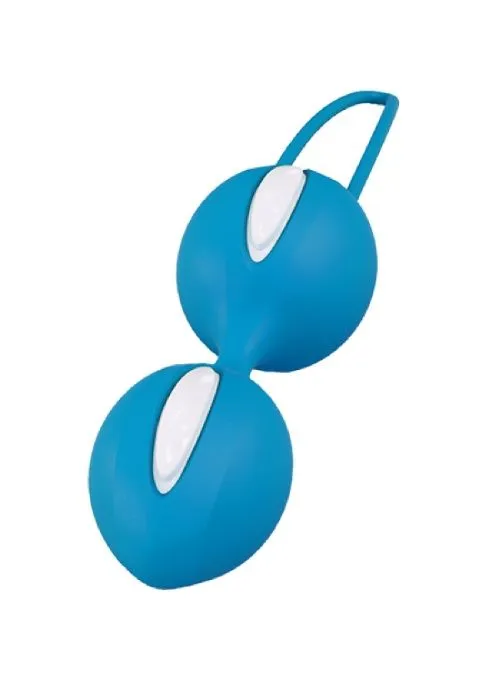 вагинальные шарики fun factory smartballs duo, ярко-голубые в Сочи