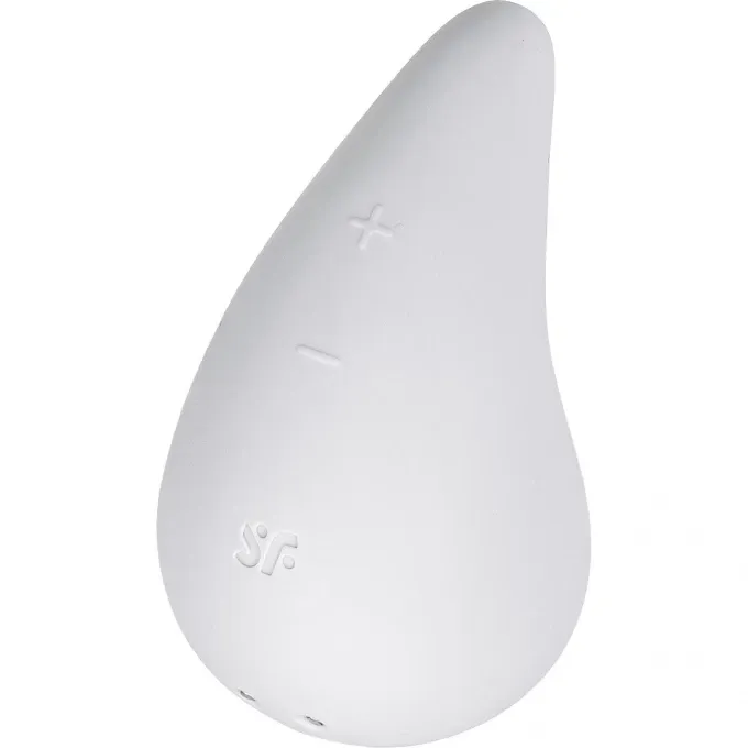 вибромассажер satisfyer dew drop, силикон, белый, 8,1 см в Сочи