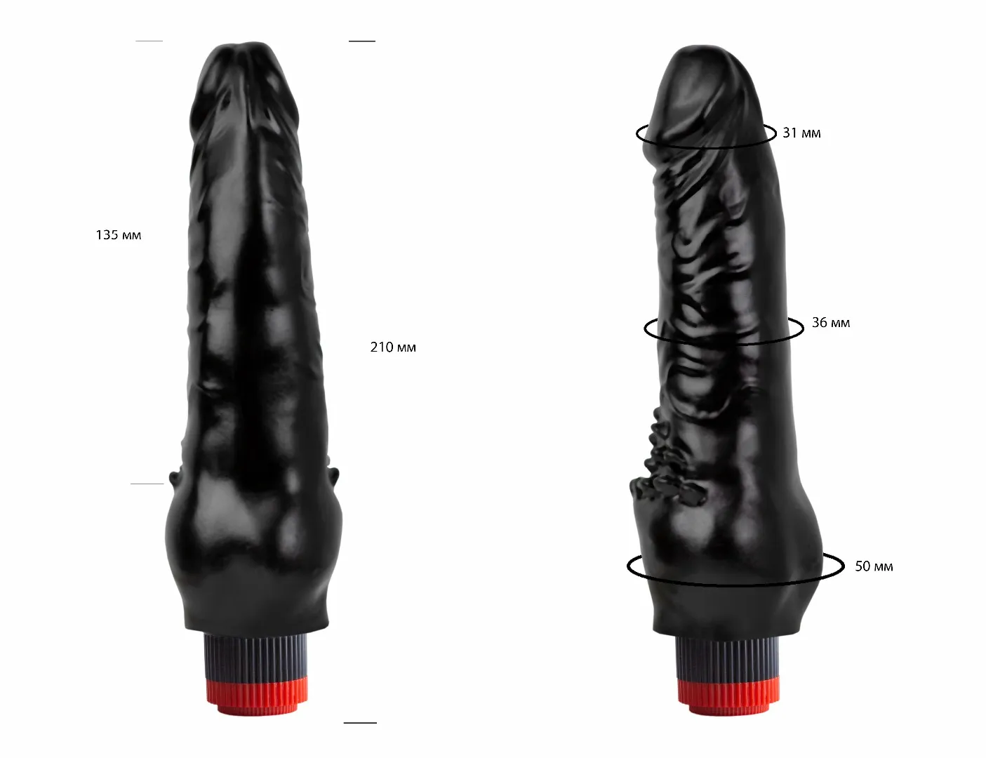 вибратор реалистик черный  биоклон 410900ru в Сочи