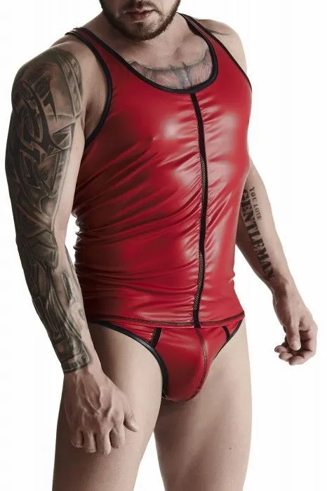 Эротическое мужская футболка без рукавов regnes, красная в Сочи