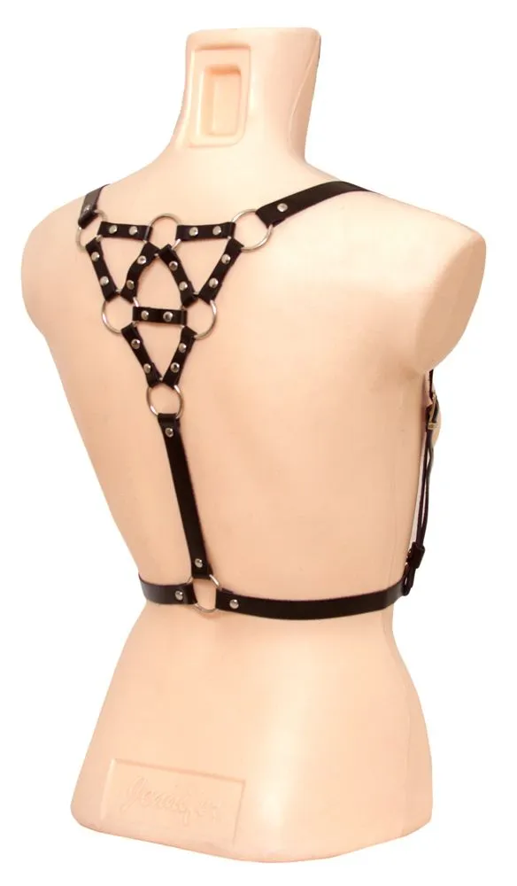 Эротическое бондажный комплект с треугольником, черный в Сочи