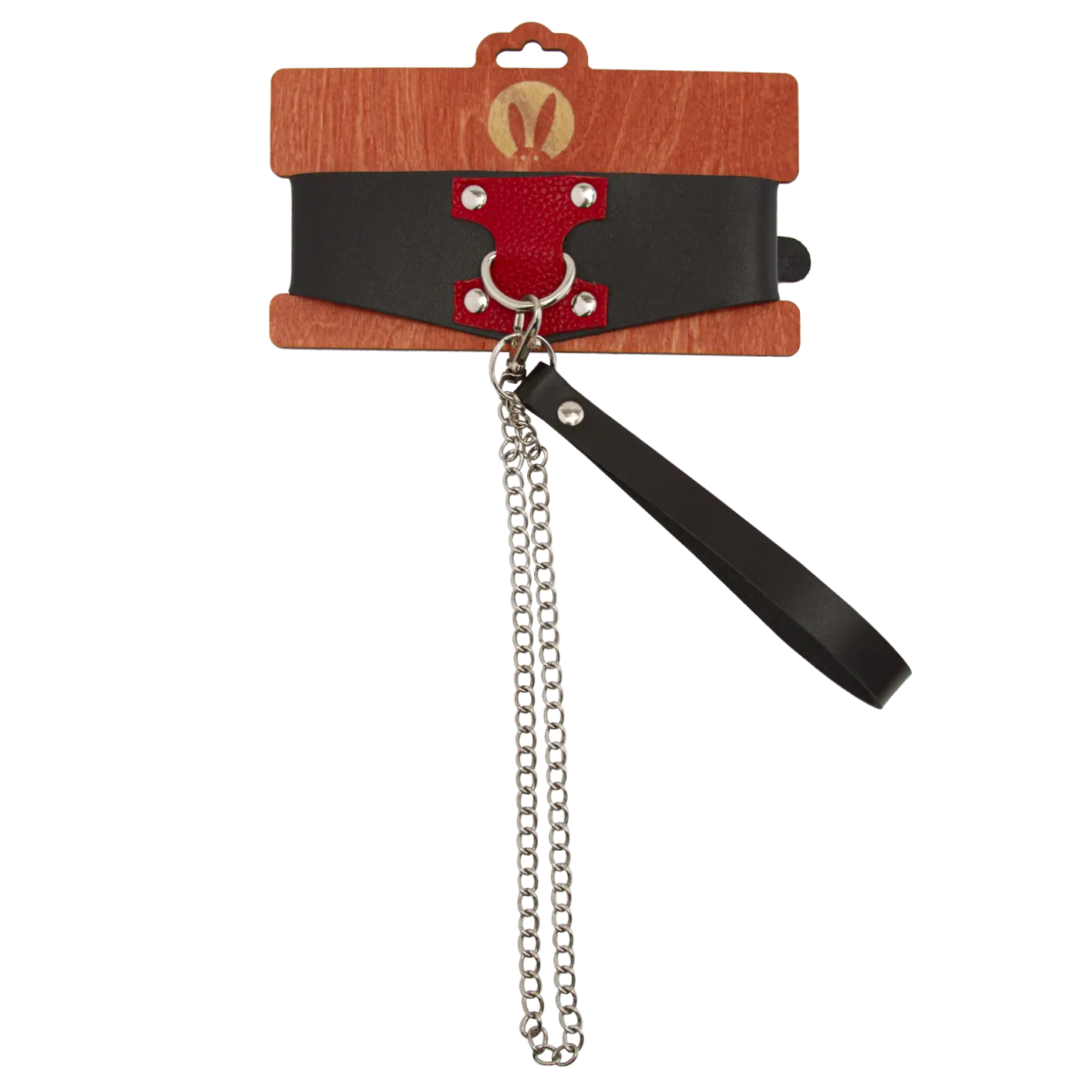 Ошейник с красным декором