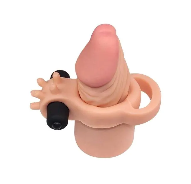 насадка на член lovetoy pleasure x-tender 7.5 inch, с вибрацией в Сочи