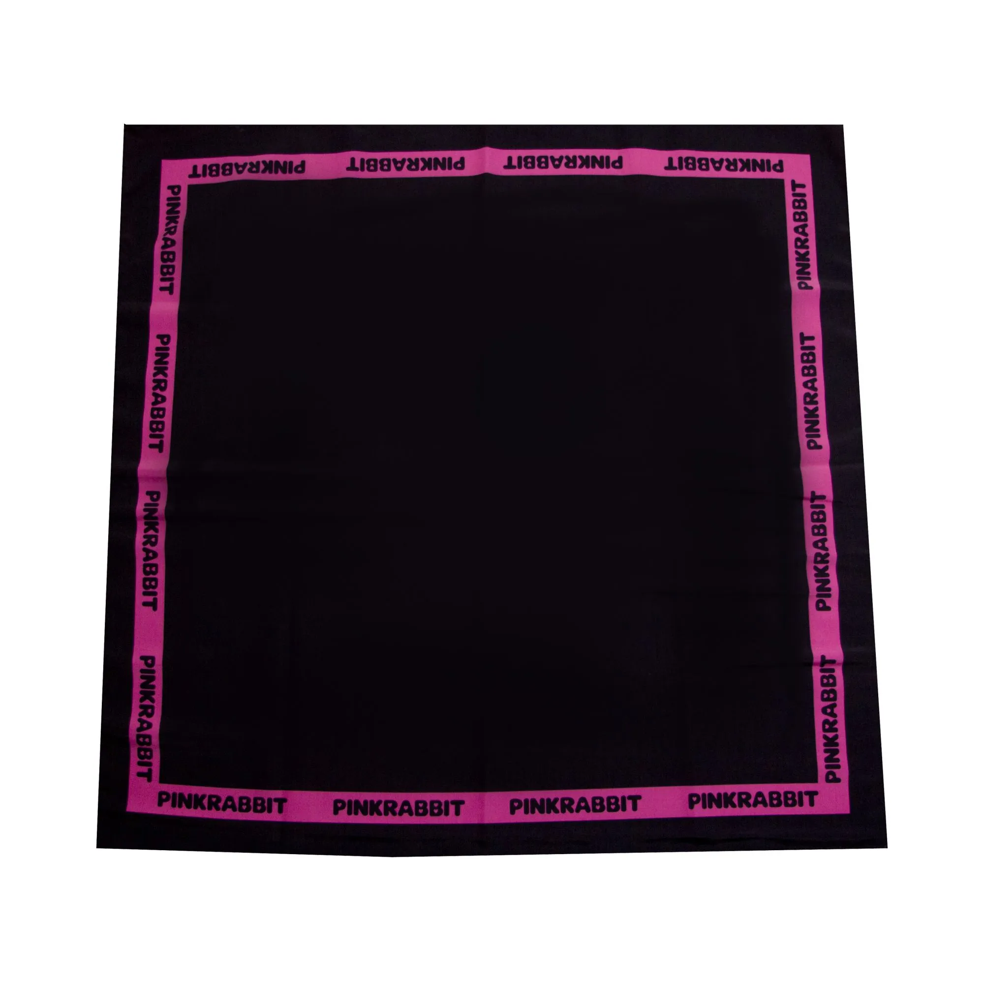 платок pinkrabbit, черный с розовым паттерном pr в Сочи