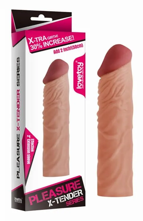 насадка удлиняющая lovetoy pleasure x-tender, без вибрации в Сочи