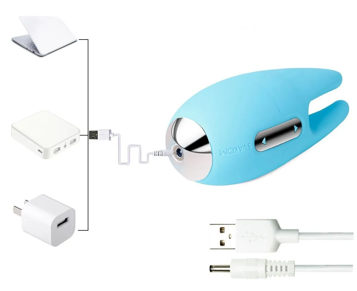 универсальный массажер svakom cookie, голубой в Сочи