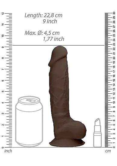 фаллоимитатор silicone dildo with balls - 22,8 см в Сочи