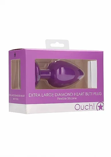 анальная пробка extra large diamond heart butt plug в Сочи