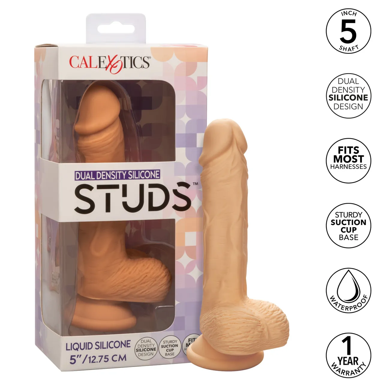 фалоимитатор dual density silicone studs (12,75 х 3,25 см.) в Сочи