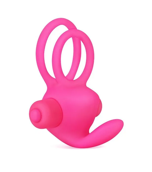 виброкольцо lovetoy power clit duo, розовое в Сочи