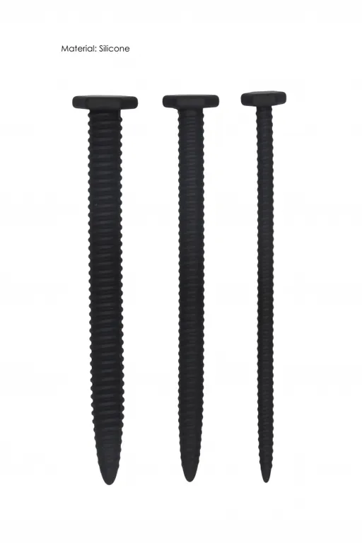 набор из трех стимуляторов уретры (струн) silicone screw plug set в Сочи