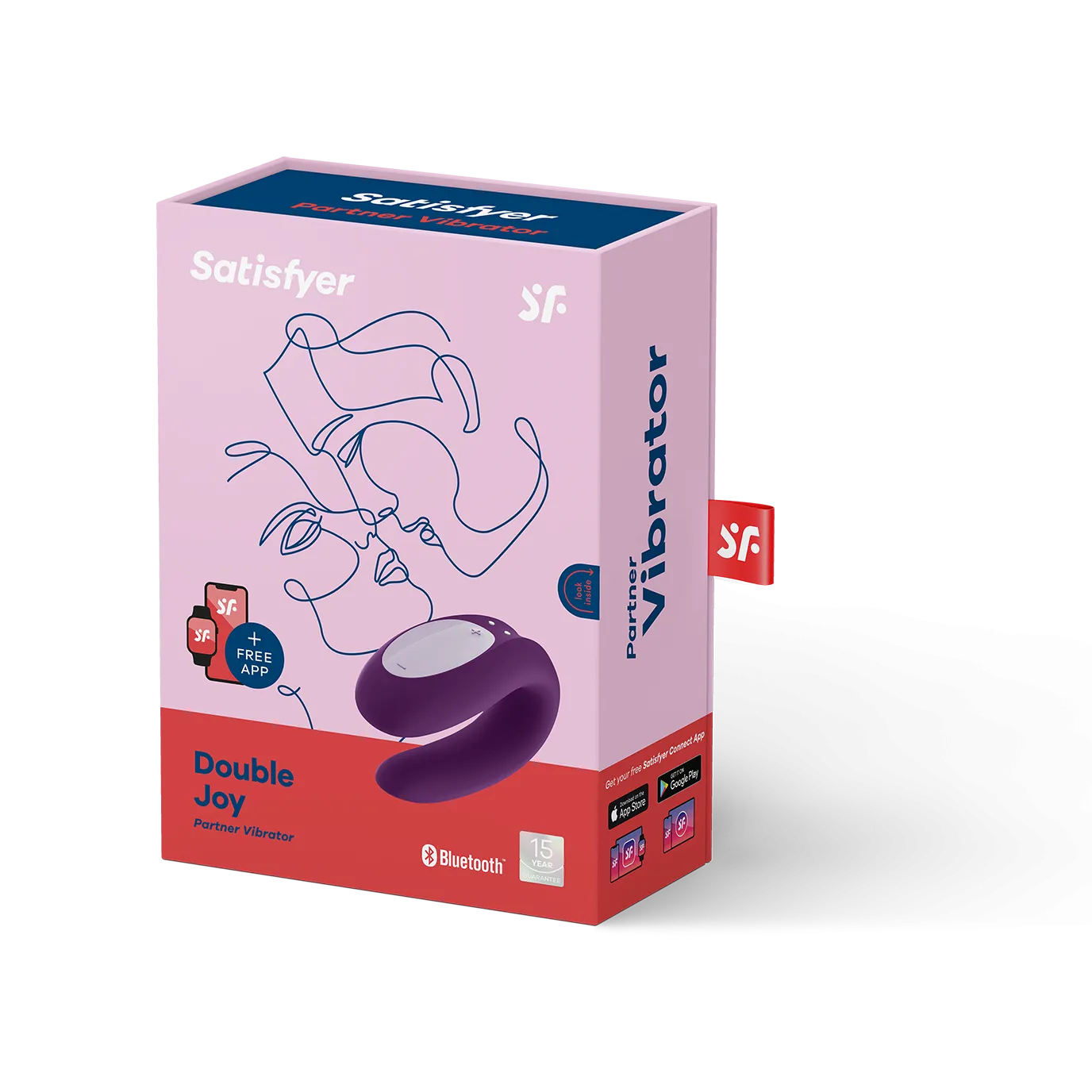 вибромассажер для пары satisfyer double joy violet 002408sa в Сочи