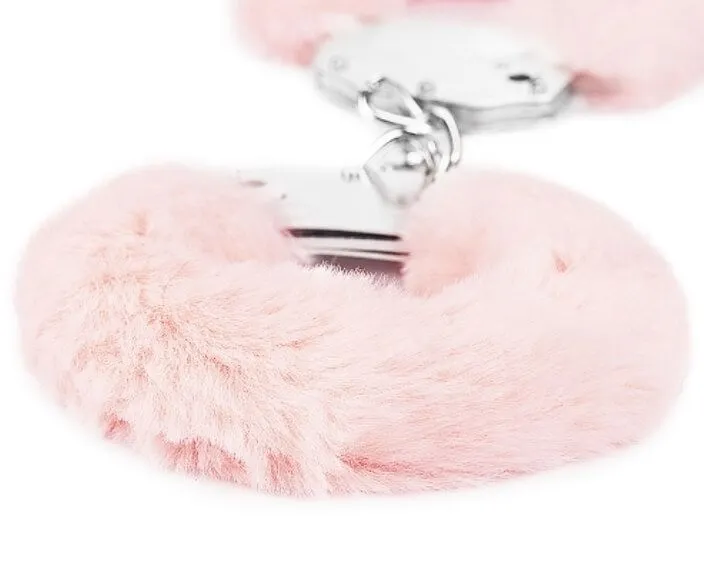 наручники декоративные lovetoy fetish pleasure fluffy handcuffs, розовые в Сочи