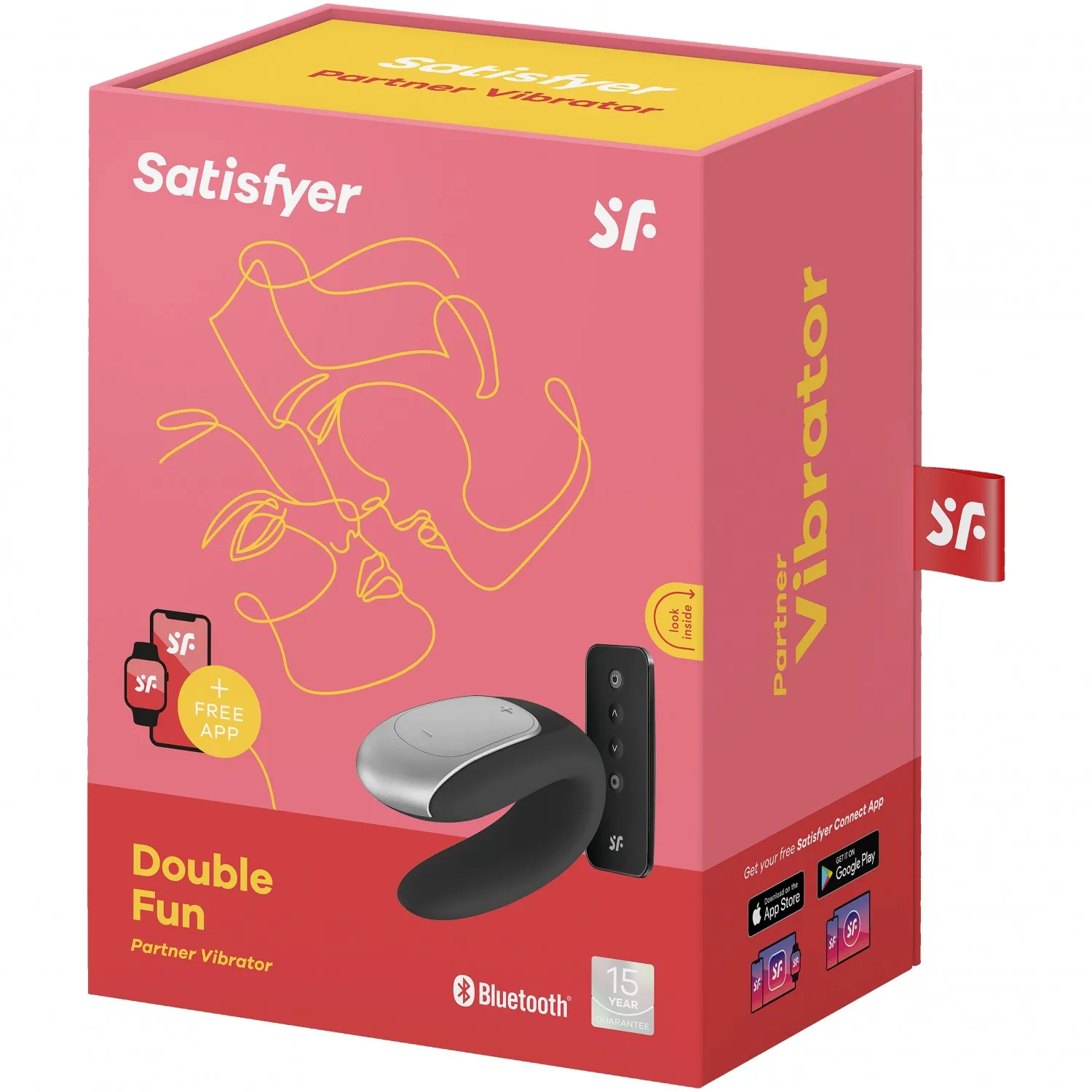 вибромассажер для пары satisfyer double fun black 001692sa в Сочи