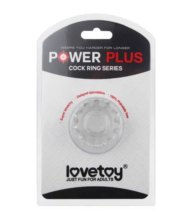 эрекционное кольцо lovetoy power plus 1431, прозрачное в Сочи