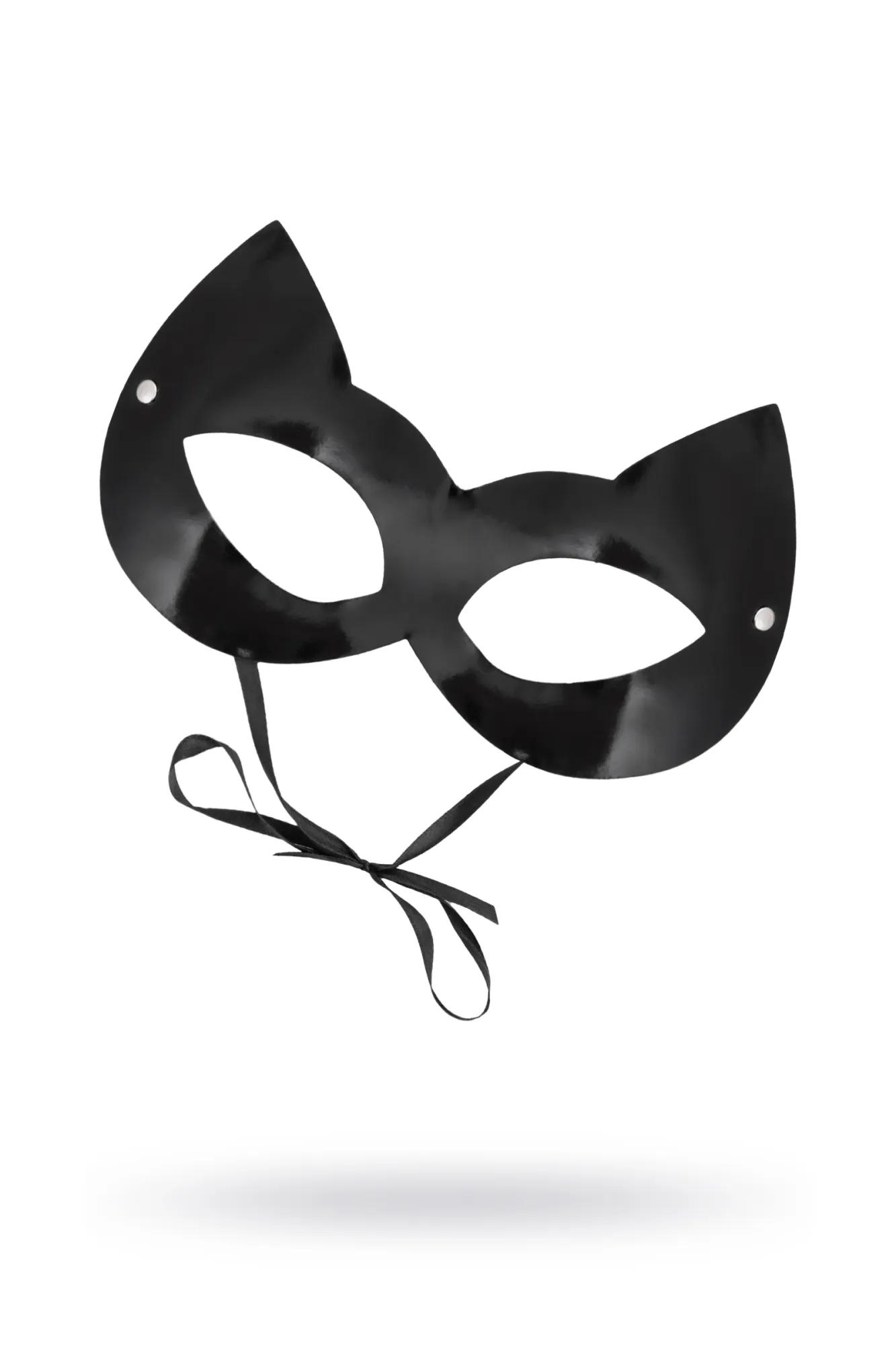 маска штучки-дрючки «кошка», лакированная кожа, черная в Сочи
