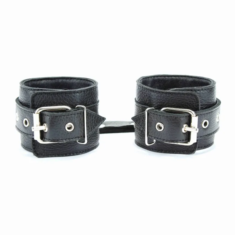 наручники  из кожи с пряжкой 6 см 51007ars в Сочи