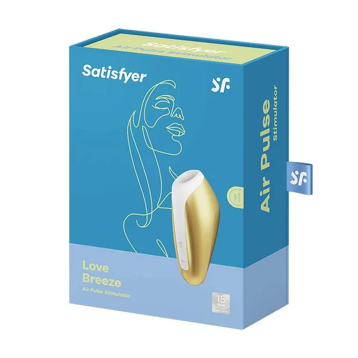 вакуум-волновой бесконтактный стимулятор клитора satisfyer love breeze, силикон, золотой в Сочи