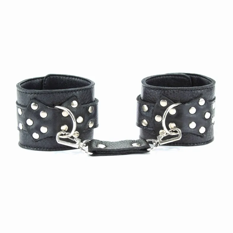 наручники  из кожи с пряжкой 6 см 51007ars в Сочи