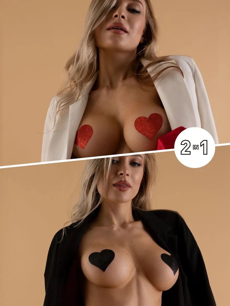 Комплект пэстисов сердечки Hide&Stick