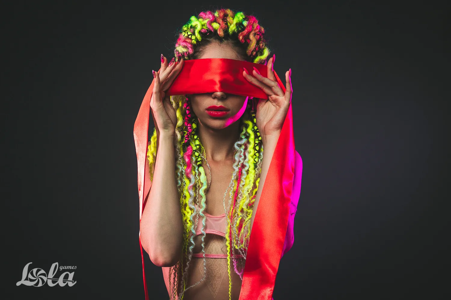 лента party hard wink red 1142-01lola в Сочи