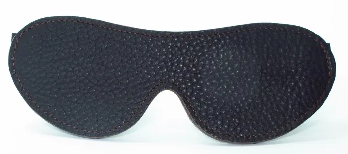 маска из натуральной кожи коричневая двухсторонняя 58003ars в Сочи