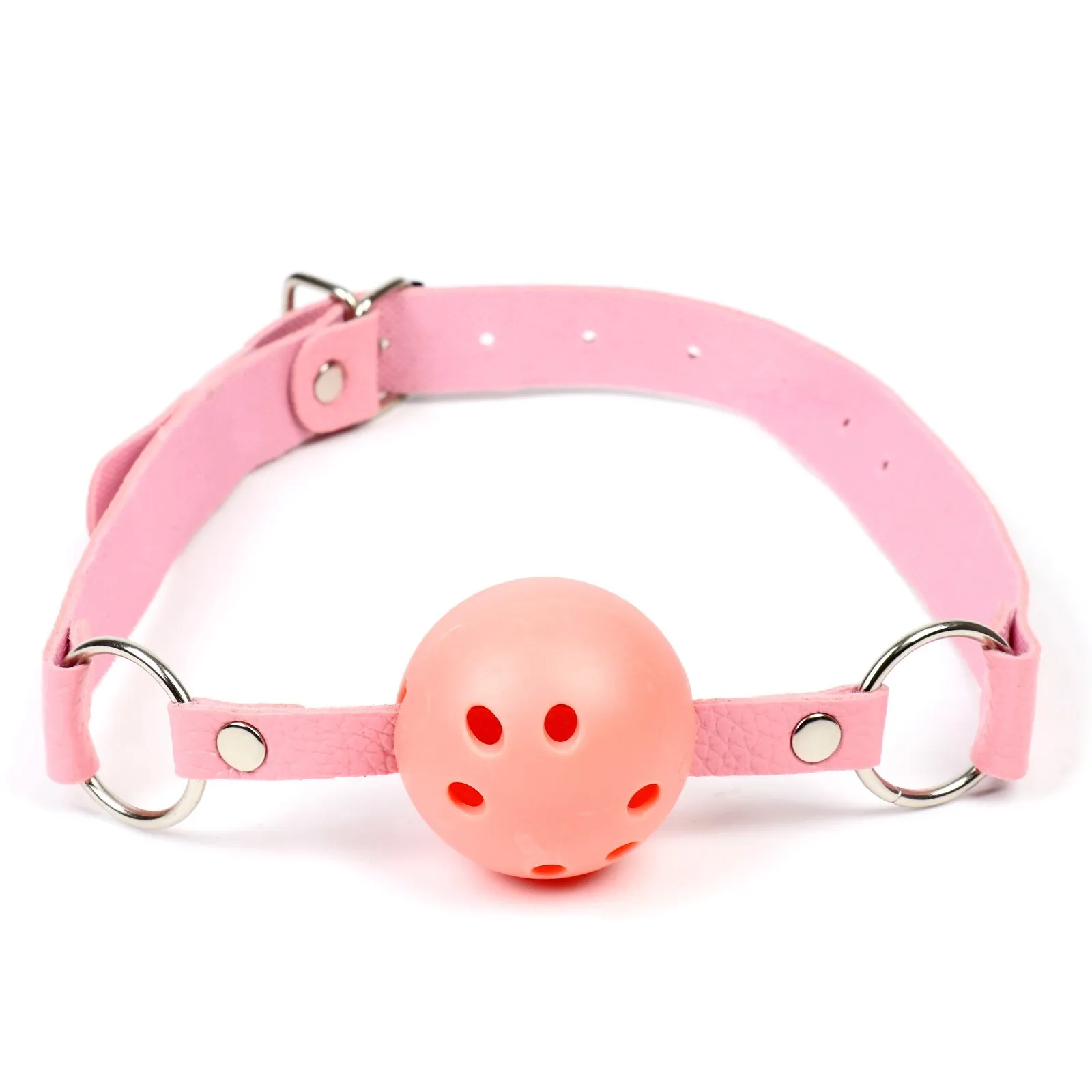 кляп бдсм оки-чпоки, классический, пвх, экокожа, розовый 50×4,5 см в Сочи