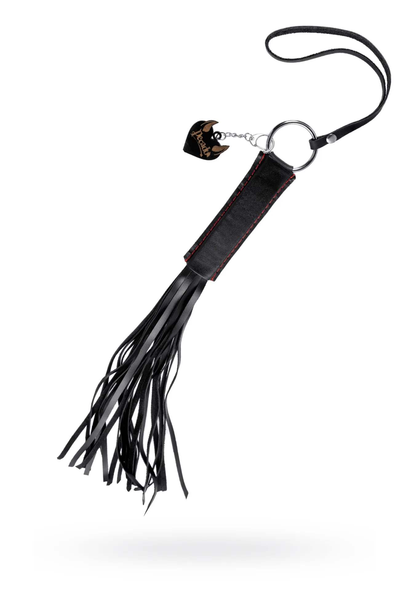 Плеть Pecado BDSM, «Классическая», натуральная кожа, чёрная