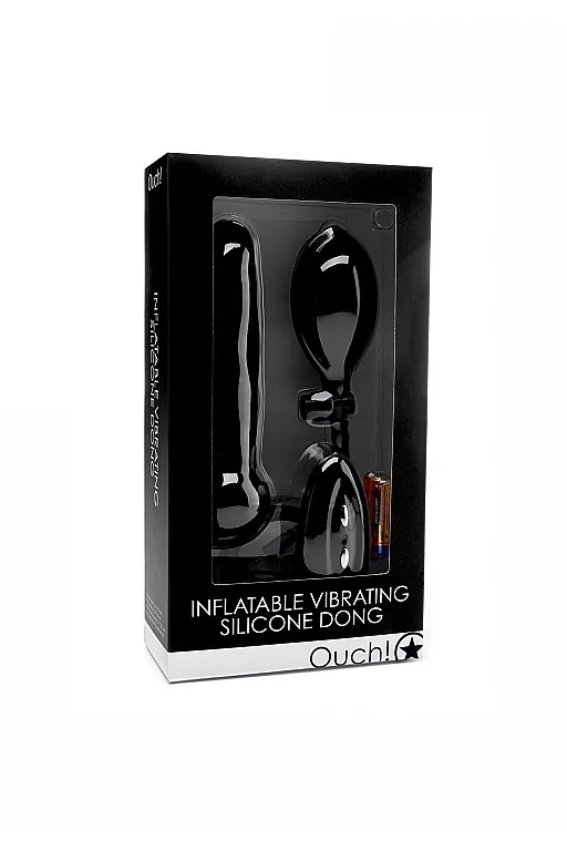 надувной вибрационный фаллоимитатор inflatable vibrating silicone dong в Сочи