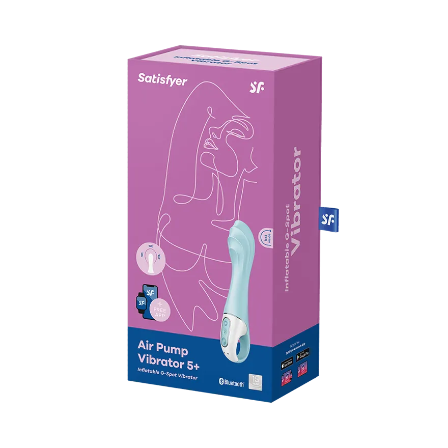 Вибратор с Функцией Расширения Satisfyer Air Pump Vibrator 5+ blue 038544SA
