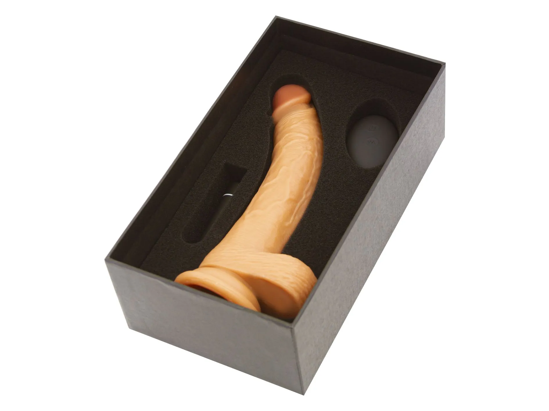 фаллоимитатор реалистичный с вибропулей и пультом ду, телесный в Сочи