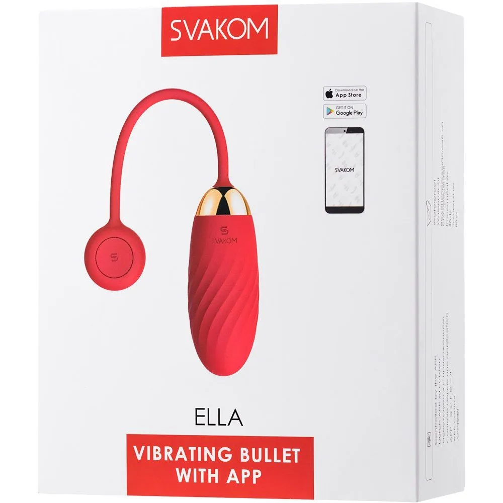 виброяйцо с приложением svakom ella, красное в Сочи
