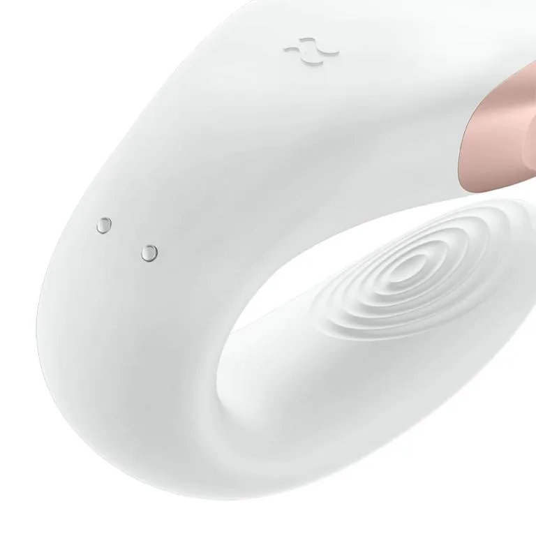 парный вибратор satisfyer double love с возможностью управления через пульт и приложение (белый) в Сочи