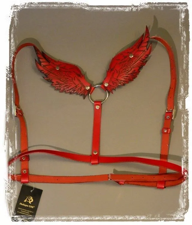 Эротическое бондажный комплект подиум крылья, красный в Сочи